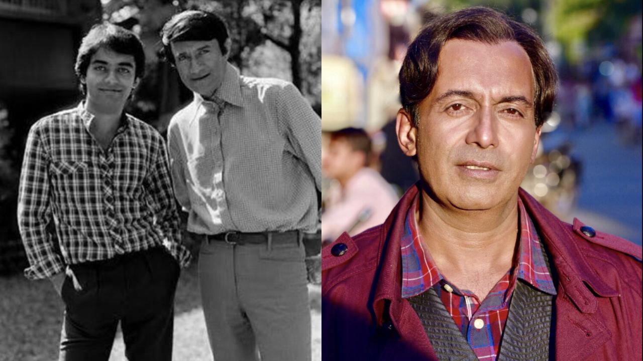 Suniel Anand and Dev Anand. Pics via Instagram, IMDb