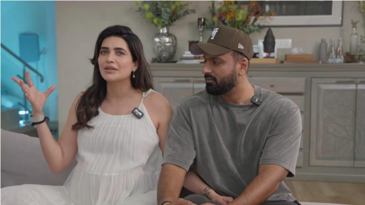 Karishma Tanna reveals global tension made her rethink pregnancy plans Karishma Tanna and Varun Bangera (Pics from YouTube)