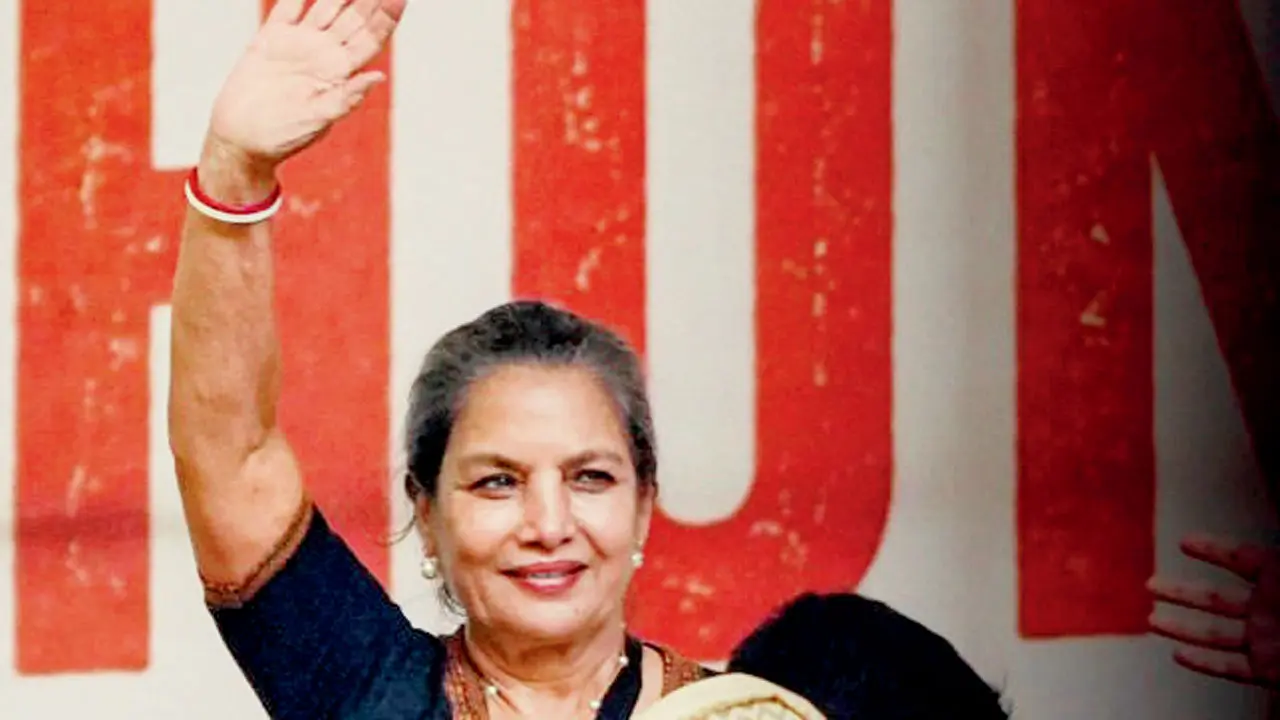 Shabana Azmi at Jantar Mantar. Pics/Instagram, PTI, Satej Shinde