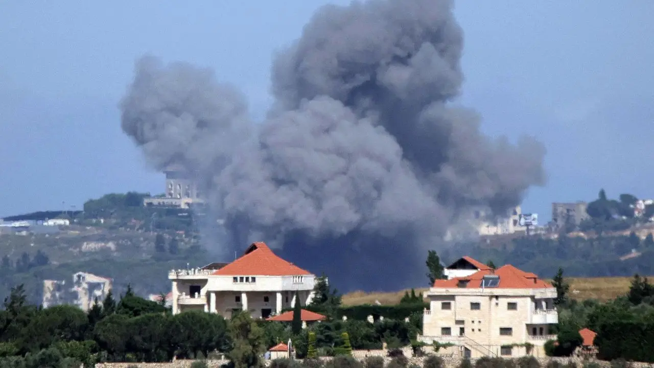 IN PHOTOS: Fresh Israeli strikes in Southern Lebanon Smoke rises near the village of Mayfadoun following Israeli strikes in southern Lebanon. Pic/AFP