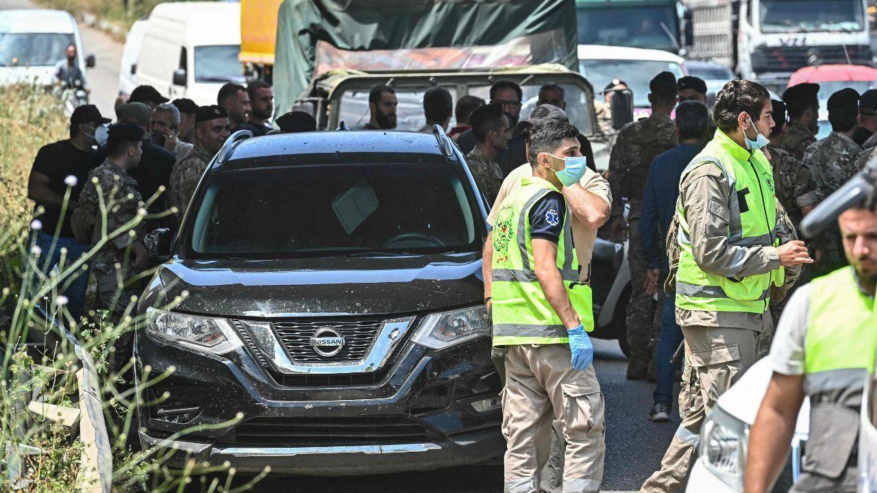An Israeli drone strike targeted a vehicle on the Khaldeh highway at the southern entrance to Beirut, marking one of the latest attacks. PIC/AFP An Israeli drone strike targeted a vehicle on the Khaldeh highway at the southern entrance to Beirut, marking one of the latest attacks. PIC/AFP