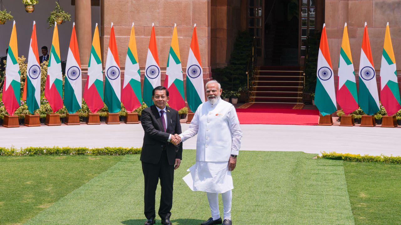 Earlier, External Affairs Minister S Jaishankar on Saturday called on the Myanmar President and appreciated his positive approach towards strengthening bilateral relations between the two countries Earlier, External Affairs Minister S Jaishankar on Saturday called on the Myanmar President and appreciated his positive approach towards strengthening bilateral relations between the two countries