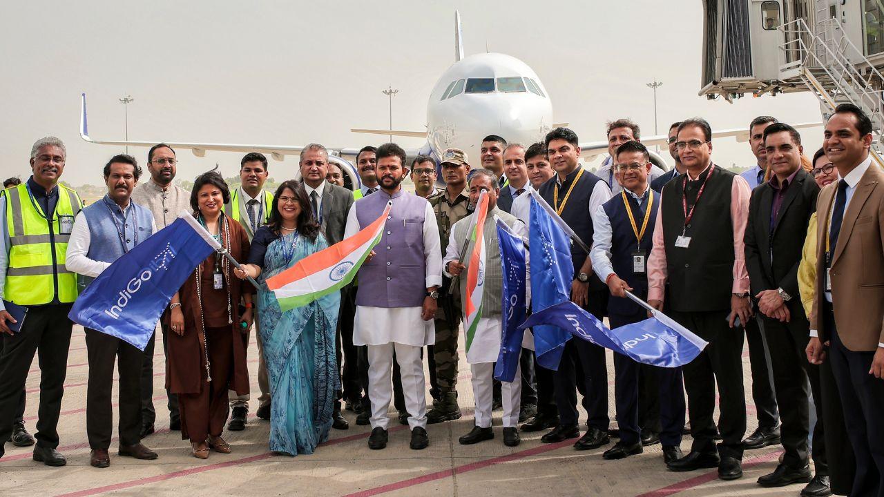 IN PHOTOS: Noida International Airport welcomes first flight from Lucknow Noida International Airport on Monday received its first landing with an IndiGo flight arriving from Lucknow