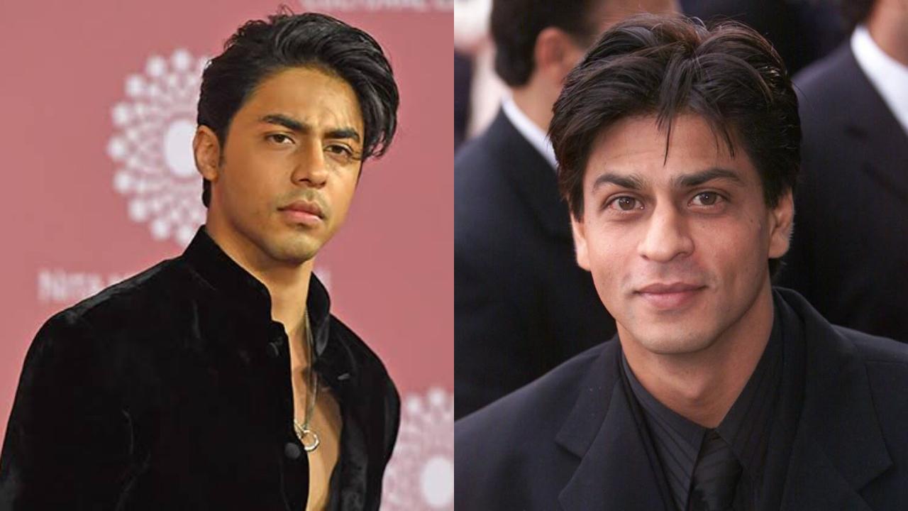 Aryan Khan and Shah Rukh Khan
Aryan Khan's resemblance to Shah Rukh Khan has been a topic of discussion for years. From the intense gaze to the signature expressions, the star kid often reminds fans of SRK from his younger days