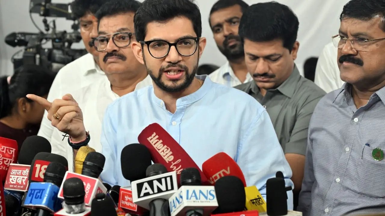 Aaditya Thackeray calls rebel Shiv Sena (UBT) MPs ‘cowards and sellouts’ Shiv Sena (UBT) MLA Aaditya Thackeray while slamming the rebel MPs at Maharashtra assembly monsoon session (Pic/Sayyed Sameer Abedi)