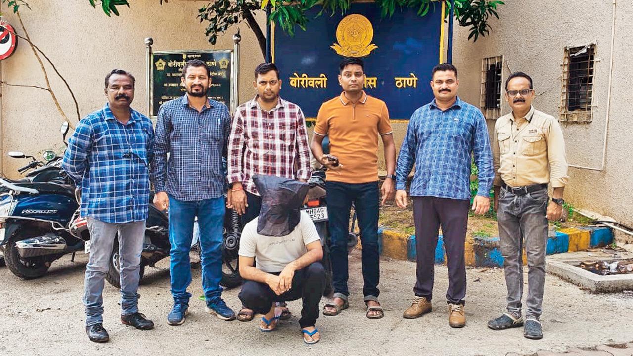 Krishna Jaiswal, 25, in Borivli police custody for allegedly generating and selling forged birth certificates. Pics/By Special Arrangement