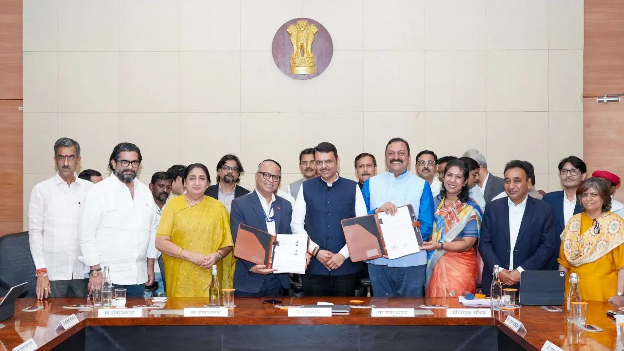 The transfer of agreements between Air India Assets Holding Company and the state PWD was completed in the presence of CM Devendra Fadnavis at Mantralaya. PIC/X