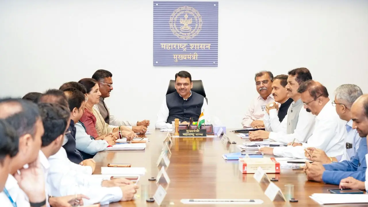 CM Devendra Fadnavis holds a high-level meeting held at Mantralaya to discuss the proposed launch of Sahakar Taxi Co-operative Limited (Bharat Taxi). PIC/X