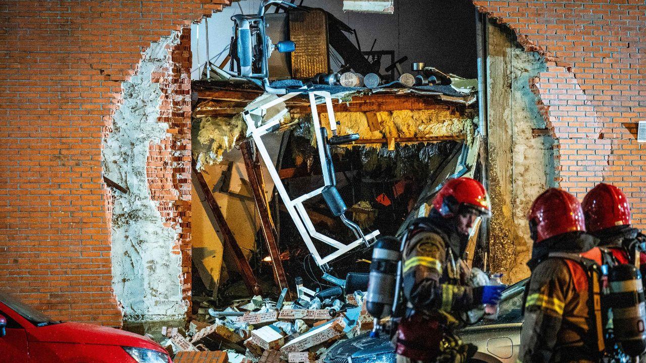 A large emergency response is underway after a major explosion and fire at a residential building in Amsterdam