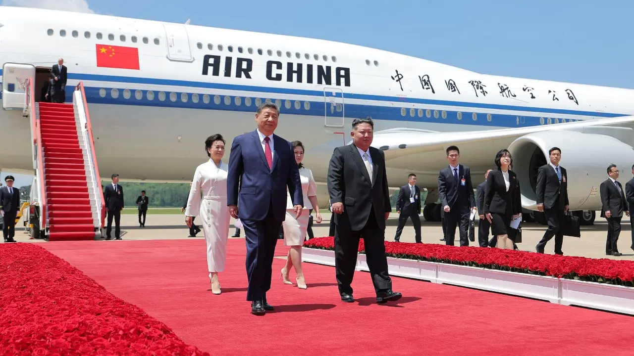 In Photos: Xi Jinping reaffirms China-North Korea ties during Pyongyang visit Pic/AFP