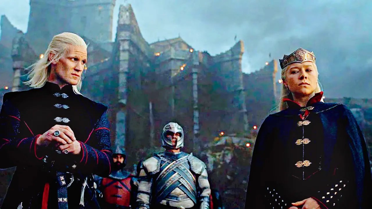 Daemon and Rhaenyra Targaryen in a moment from an episode of House of the Dragon. PicS Courtesy/@HOUSEOFTHEDRAGONNEWS