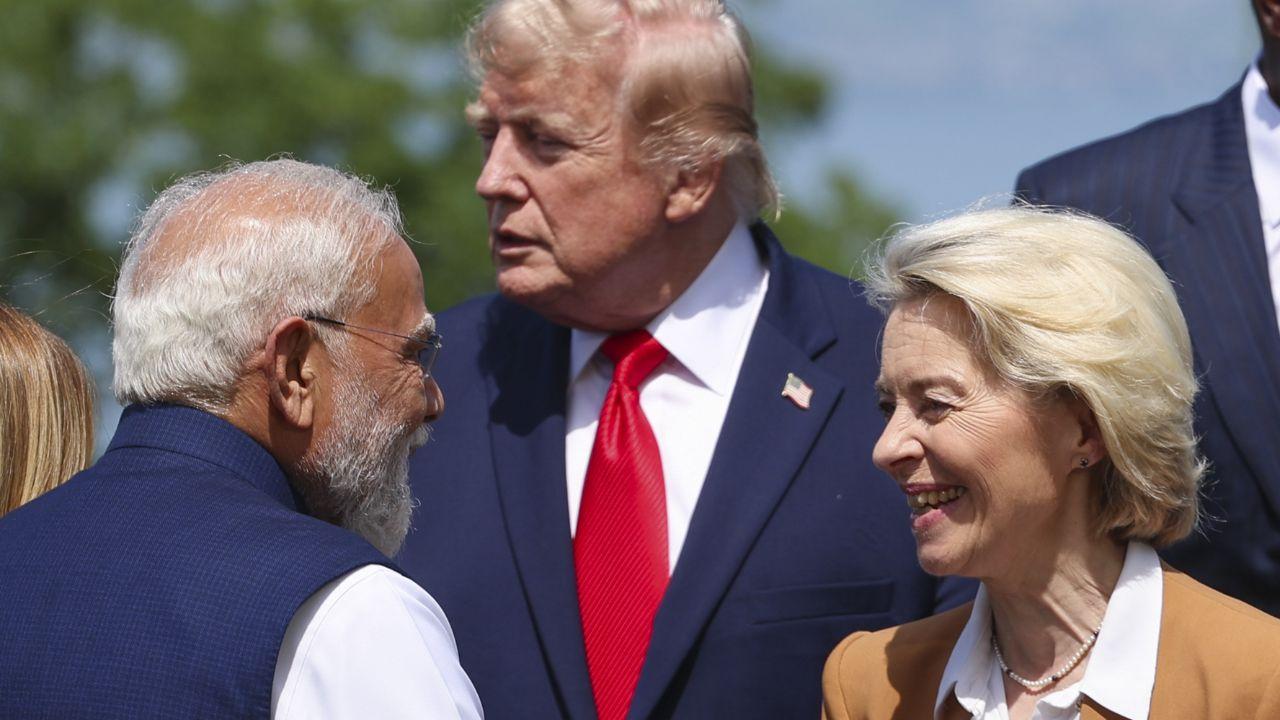 The Indian Premier also met European Commission President Ursula von der Leyen&nbsp;