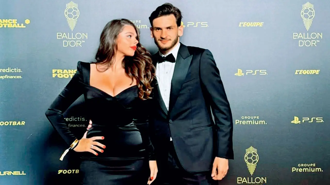 'My forever champion': Wife Nitsa pens heartfelt post to PSG’s Kvara Khvicha Kvaratskhelia with wife Nitsa. Pic/Nitsa’s Instagram