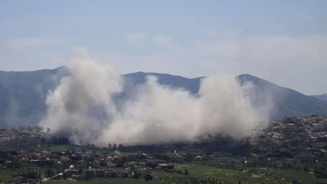 Qatar condemns Israel's expanding Lebanon ground offensive as "dangerous escalation" Smoke billows from explosions in the southern Lebanese village of Khiam. Pic/AFP