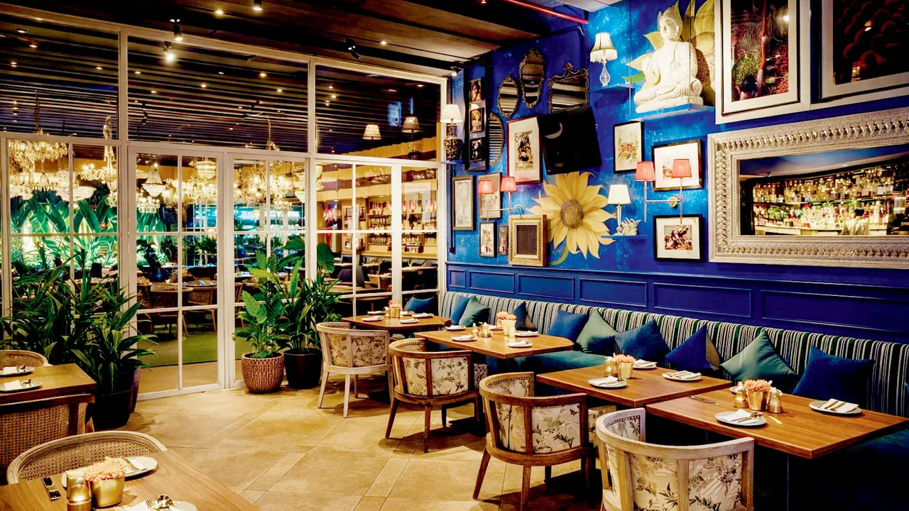 A view of the interiors at the restaurant in Bandra. Pics courtesy/Lisa lanka and Junisha Dama