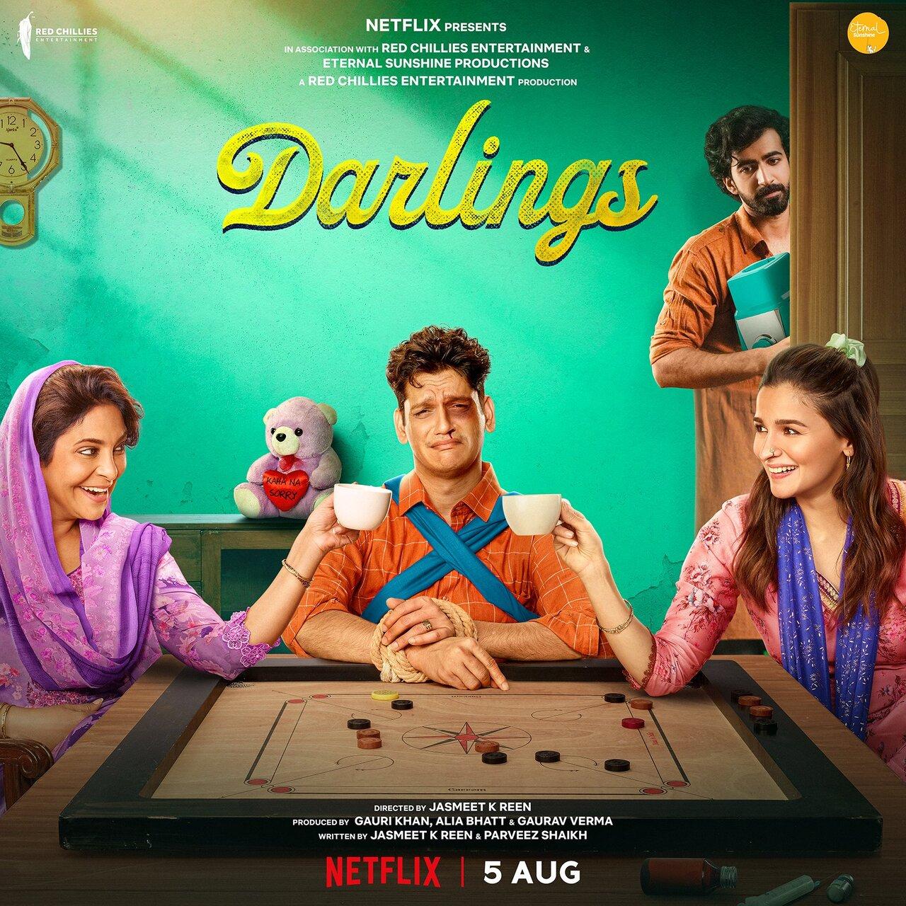 Darlings - Netflix
Darlings is a brilliant dark comedy that tackles the heavy reality of domestic abuse through a lens of sharp, chaotic humor. The film follows a young woman (Alia Bhatt) and her mother (Shefali Shah) who kidnap her abusive husband (Vijay Varma). What follows is a tense, darkly funny game of cat-and-mouse.