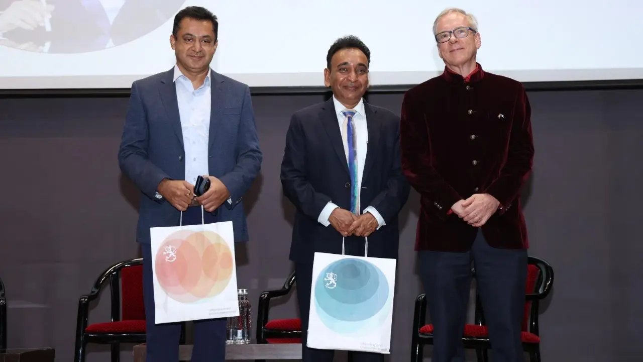 Waste-to-value focus: Maharashtra, Finland reaffirm sustainability partnership MMRDA Metropolitan Commissioner, Dr Sanjay Mukherjee, Maharashtra Chief Secretary Rajesh Aggarwal and Finland's Consul General Erik Hallstrom at the event. PIC/BY SPECIAL ARRANGEMENT