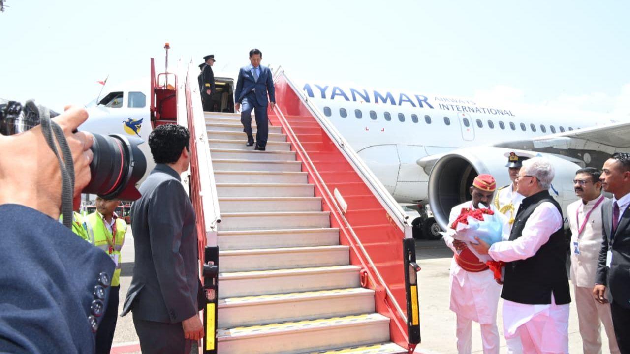 The Myanmar president is on an official visit to India from May 30 to June 3 at the invitation of Prime Minister Narendra Modi The Myanmar president is on an official visit to India from May 30 to June 3 at the invitation of Prime Minister Narendra Modi