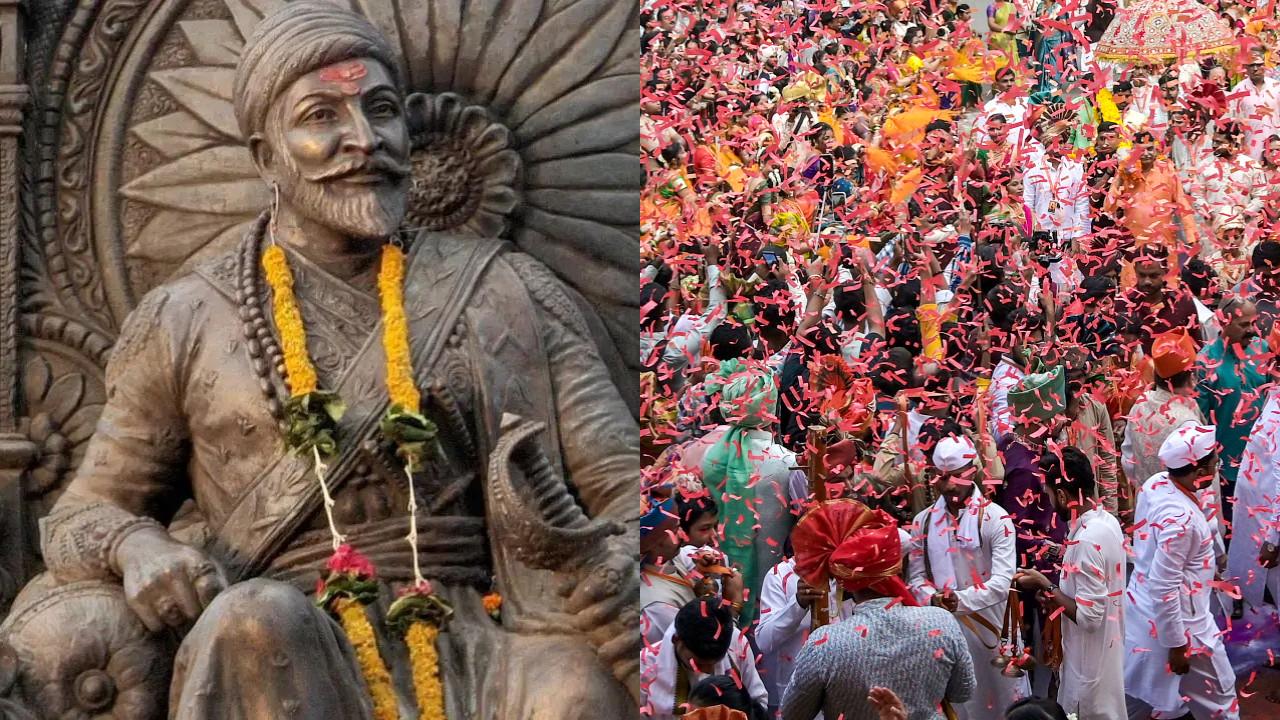 PICS: Nagpur celebrates Chhatrapati Shivaji Maharaj's Shivarajyabhishek Divas People celebrate the 353rd Shivarajyabhishek Divas of Chhatrapati Shivaji Maharaj in Nagpur with processions, performances, and tributes. Photo Courtesy: PTI