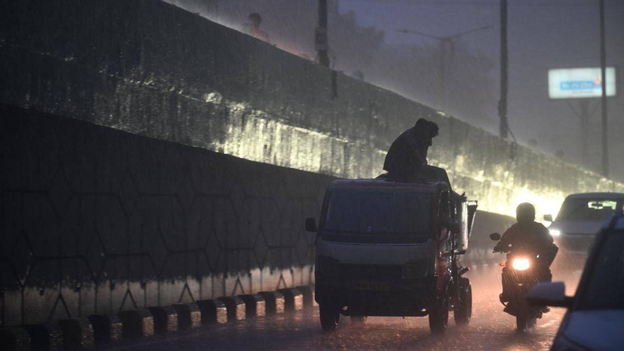 IMD has forecast cloudy skies with the possibility of intense rainfall accompanied by thunderstorms over the next 24 hours