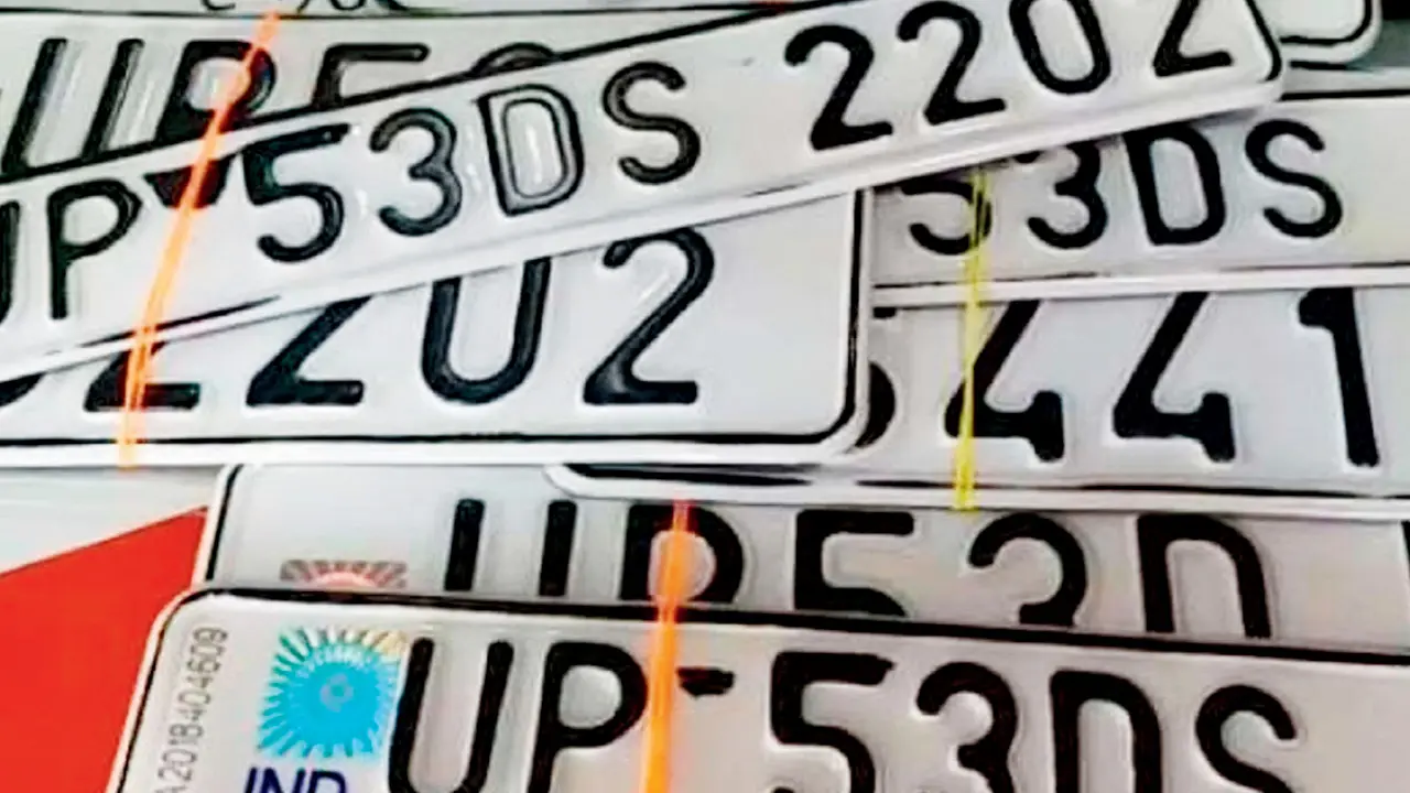 Cloned security code on SUV plate triggers police probe Police are probing the source of the plate and whether a larger counterfeit HSRP syndicate is involved. Representation pic