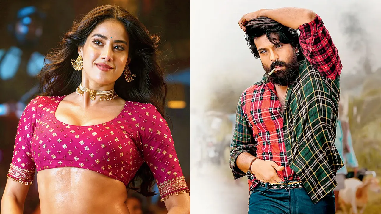 Janhvi Kapoor and Ram Charan in ‘Peddi’