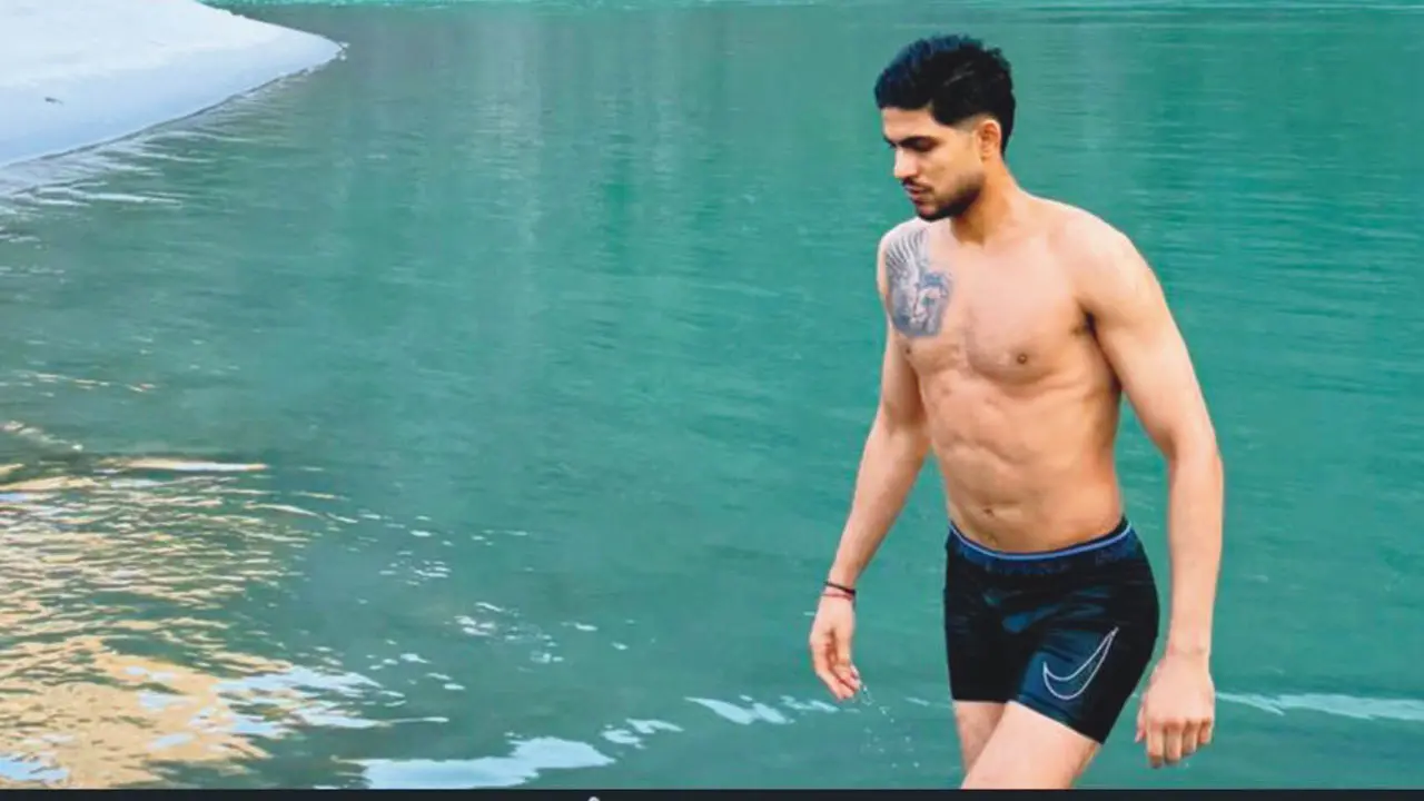 Team India skipper Shubman Gill’s sixer! Shubman Gill/Shubman's Instagram
