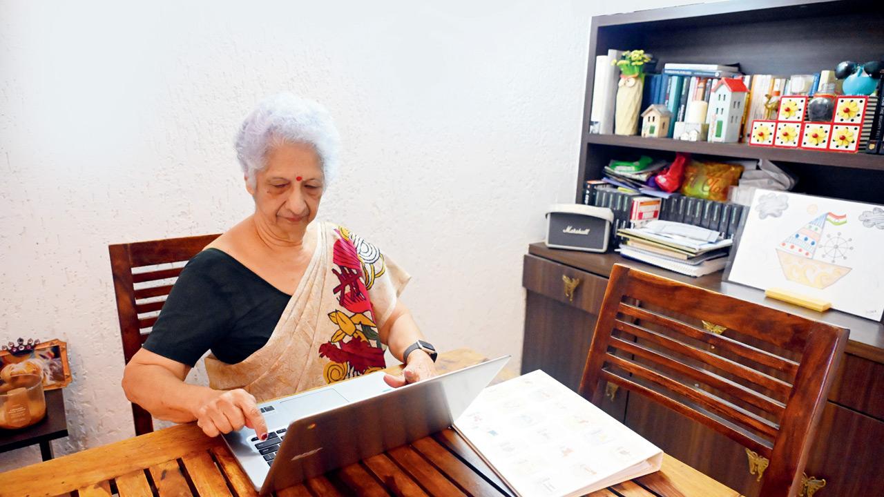 Mumbai's 80 year old inspires with passion for adventure sports Sona Kumar, 80, at her Andheri residence. The former RBI officer is preparing for a counselling exam to better support children from disadvantaged families through her NGO, Sona Sarovar. Pics/Atul Kamble