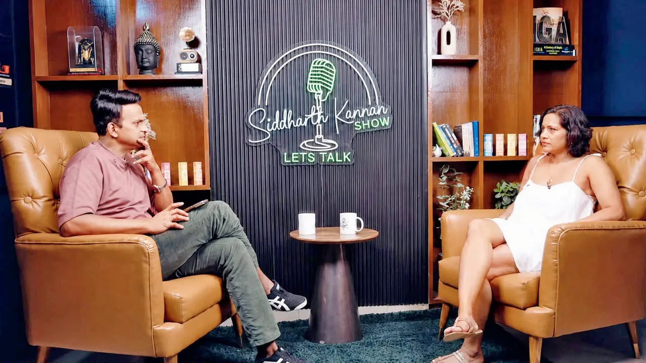 Experts dive into why more people are opting for open relationships Siddharth Kannan with actress Shahaha Goswani on the podcast, Let’s Talk. Pic courtesy/@youtube; representation pic/Istock