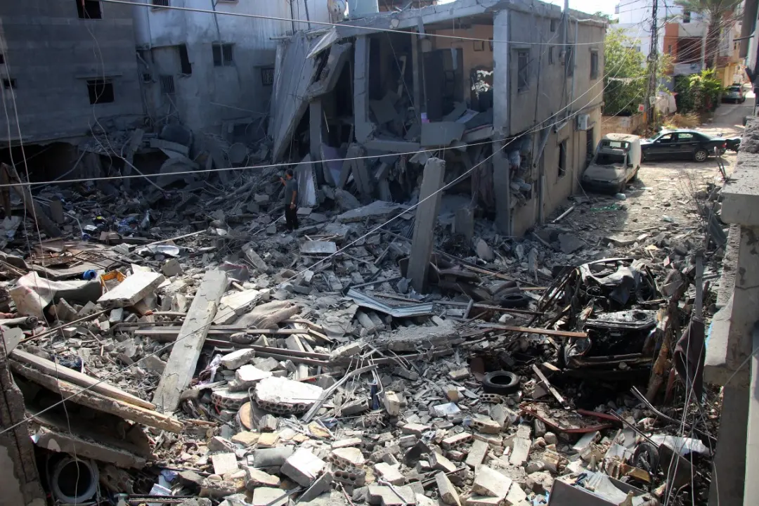 Israeli strikes overnight in the south Lebanon city of Tyre killed several people. PIC/AFP