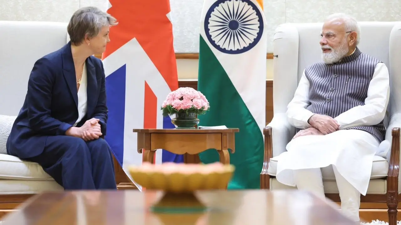 IN PHOTOS: UK Foreign Secretary Yvette Cooper meets PM Modi, Jaishankar in India