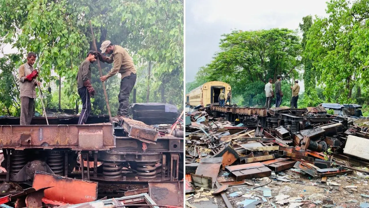 Central Railway Stores Department carried out coordinated drives to identify and clear scrap from scattered and remote locations across divisions. Pic via Central Railway