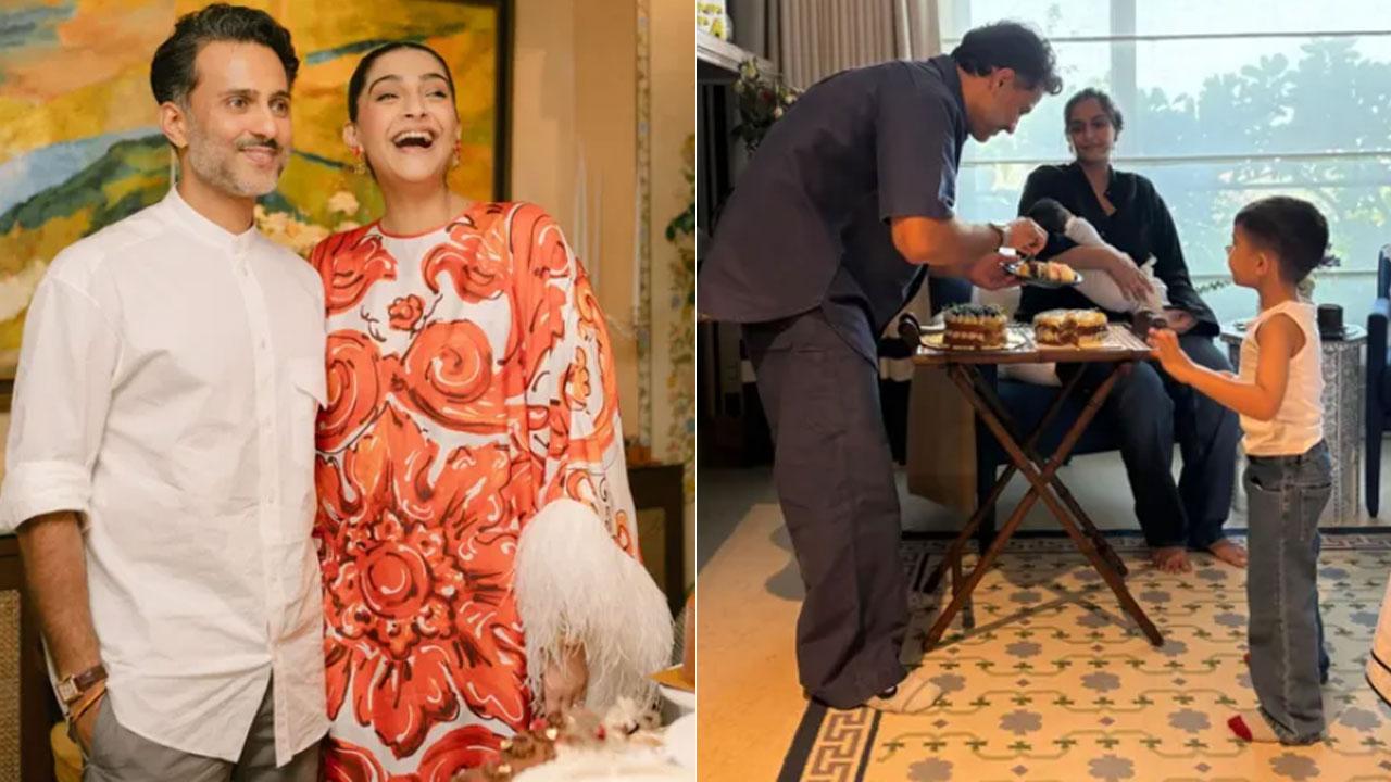 Sonam Kapoor reacts to Anand Ahuja's sweet tribute: 'So sweet my angel' Picture Courtesy/Anand Ahuja's Instagram account