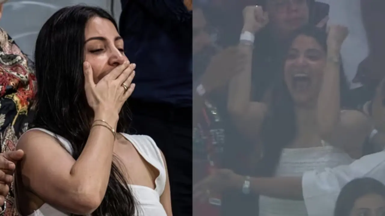 Flying kisses and happy tears: Anushka Sharma celebrates RCB victory in IPL 2026 with Virat Kohli | Watch Anushka Sharma (Pictures via X)