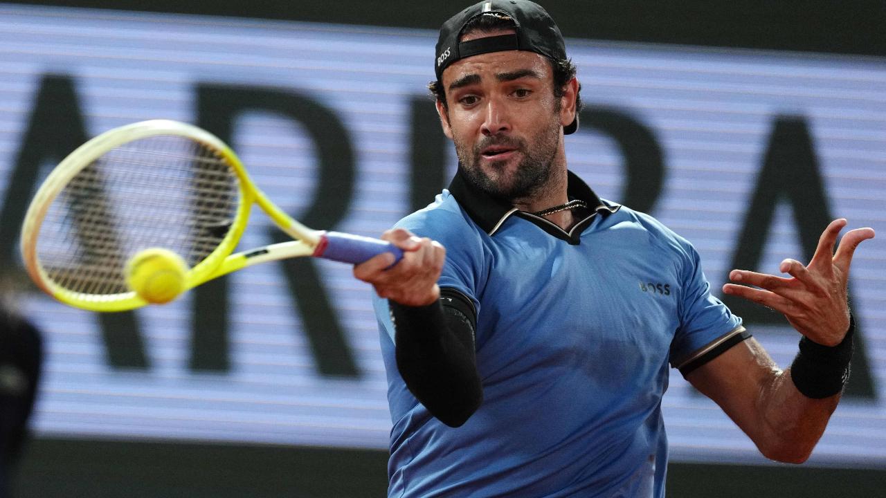 The match began with Berrettini showing the vintage form that once took him to world number six, winning a double break and racing to a 3-0 lead