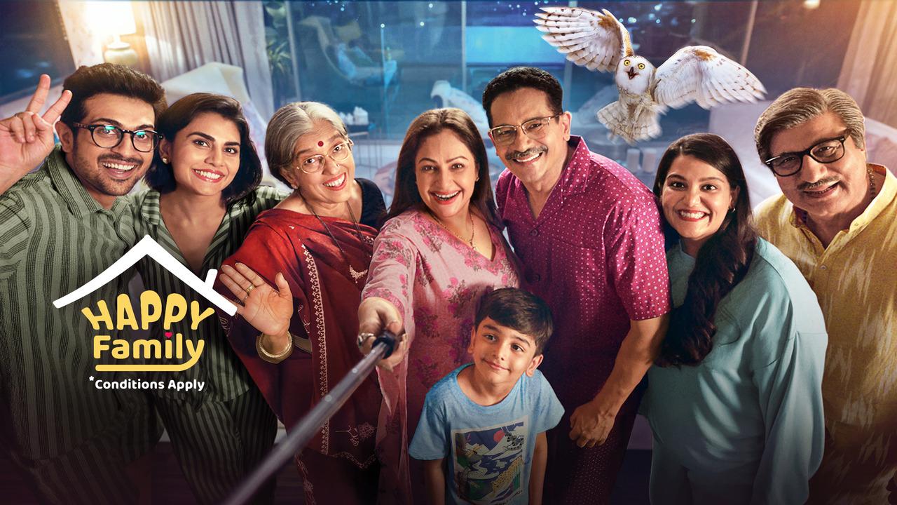 Happy Family: Conditions Apply &mdash; Amazon Prime Video
Happy Family: Conditions Apply is a light-hearted family comedy-drama that revolves around four generations of the Dholakia family living under one roof, each with their own quirks and contradictions.