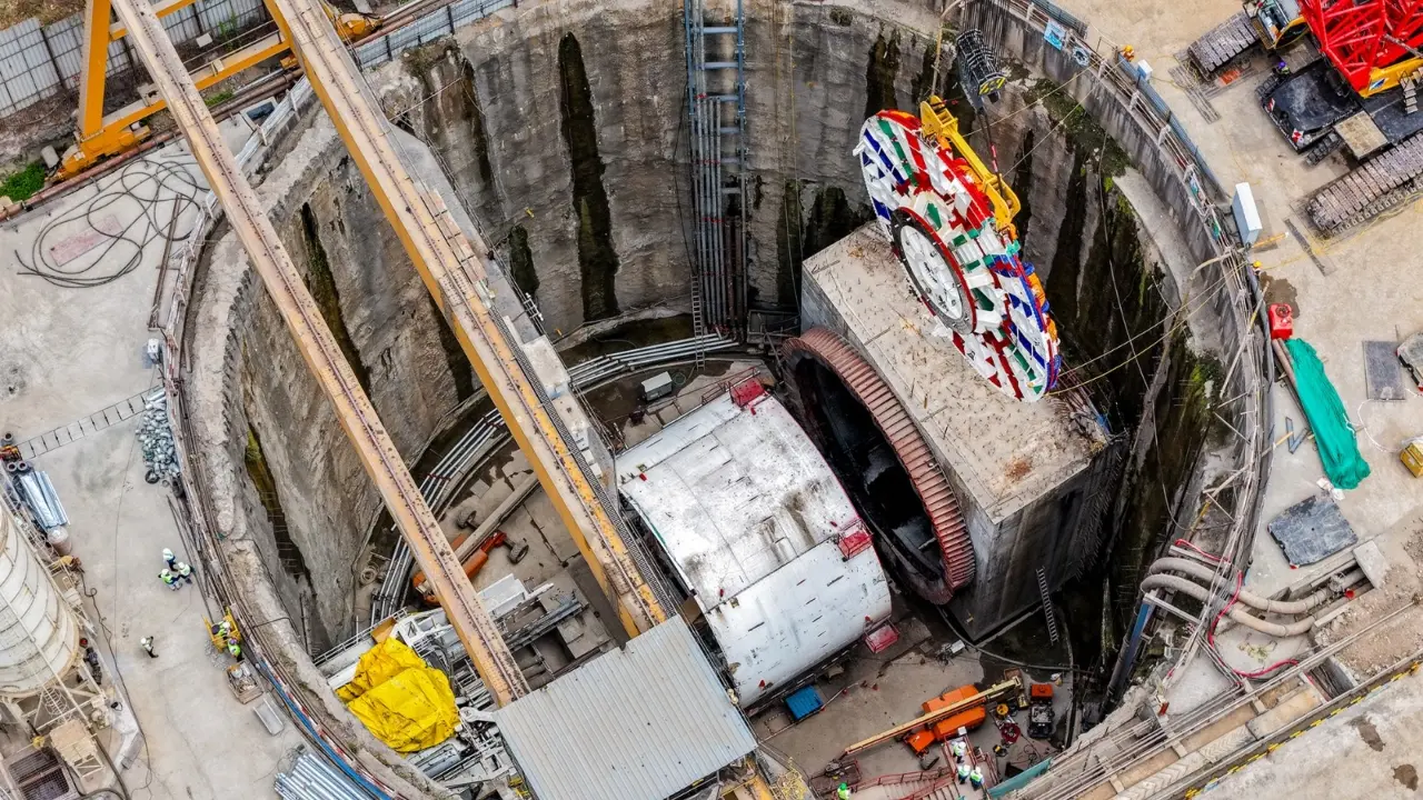 The two TBMs are among the largest machines being used in India's high-speed rail infrastructure programme The two TBMs are among the largest machines being used in India's high-speed rail infrastructure programme