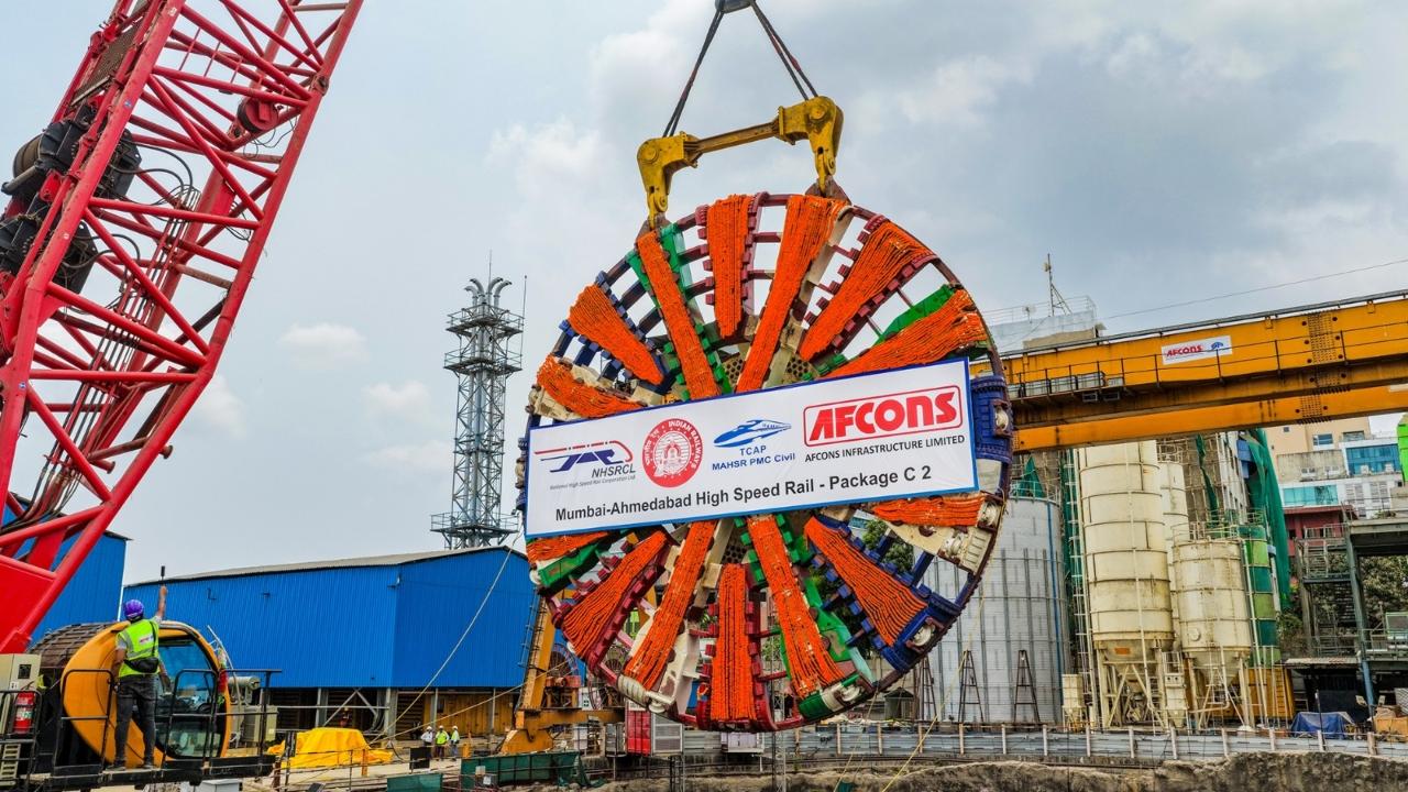Earlier this week, the cutterhead for the first TBM was lowered at Vikhroli. Both machines will now undergo final assembly, testing and commissioning before beginning excavation work in the first week of July 2026 Earlier this week, the cutterhead for the first TBM was lowered at Vikhroli. Both machines will now undergo final assembly, testing and commissioning before beginning excavation work in the first week of July 2026