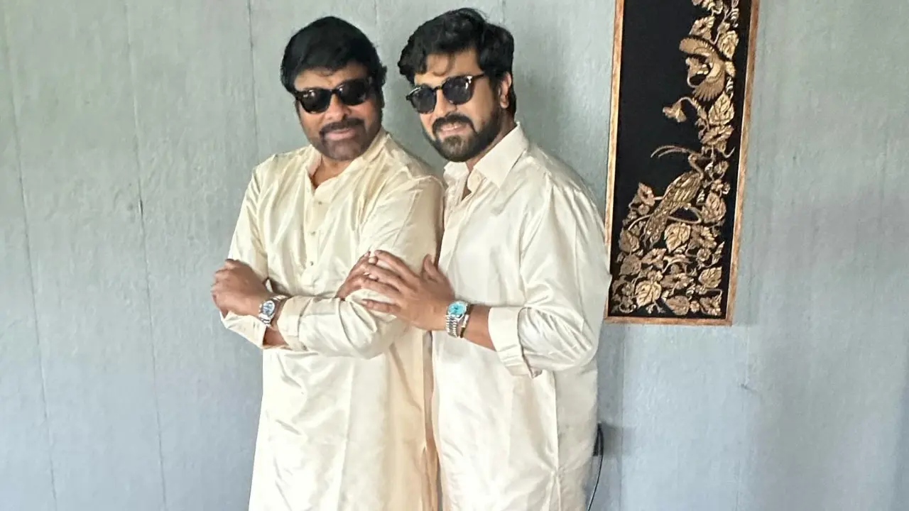 Chiranjeevi and Ram Charan (Pic/Instagram)