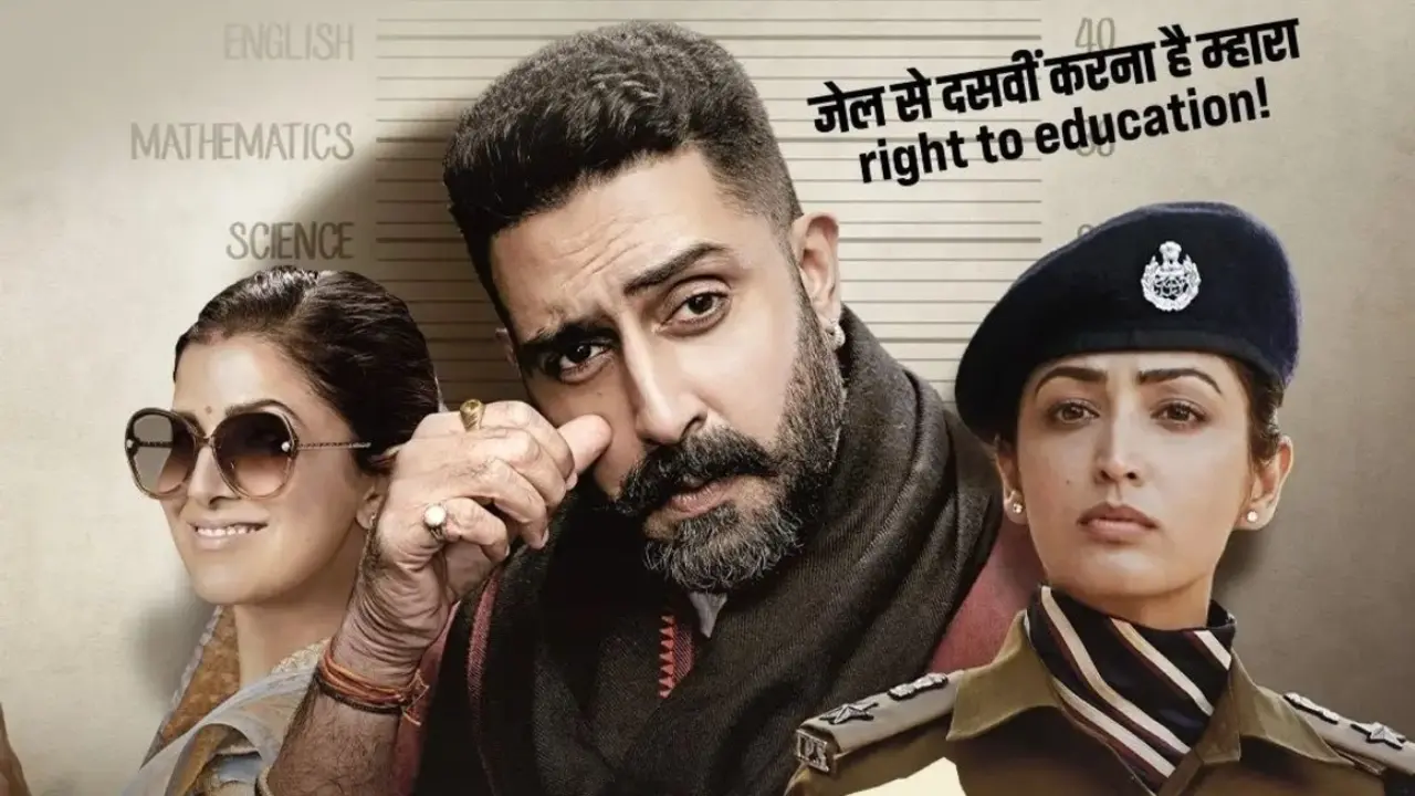 Abhishek Bachchan's jail film is the 2022 social comedy Dasvi. In the film, he plays Ganga Ram Chaudhary, an uneducated politician who is sent to judicial custody and decides to study for and complete his 10th-grade board exams from inside prison