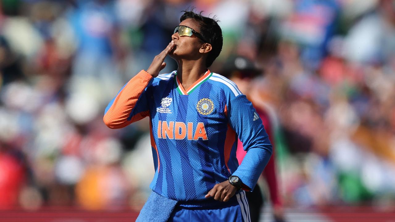Team India's Deepti Sharma celebrates a wicket during Women's T20 World Cup 2026 match against Pakistan (Pic: X/@BCCIWomen)