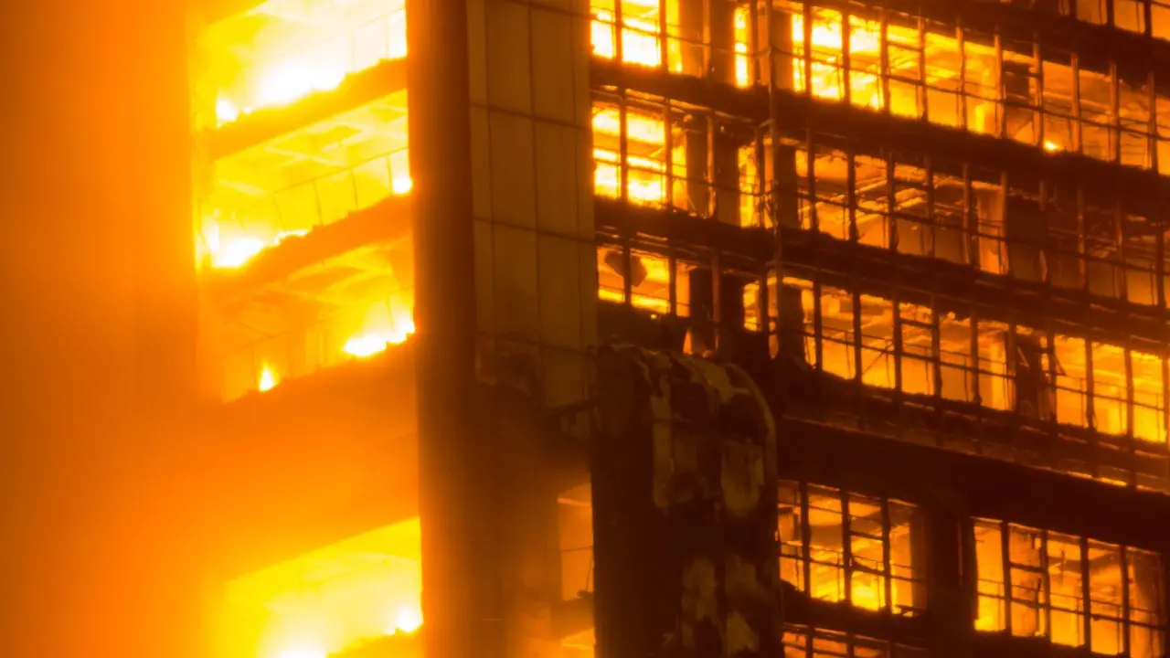 Two rescued after blaze erupts in Keshav Puram residential building