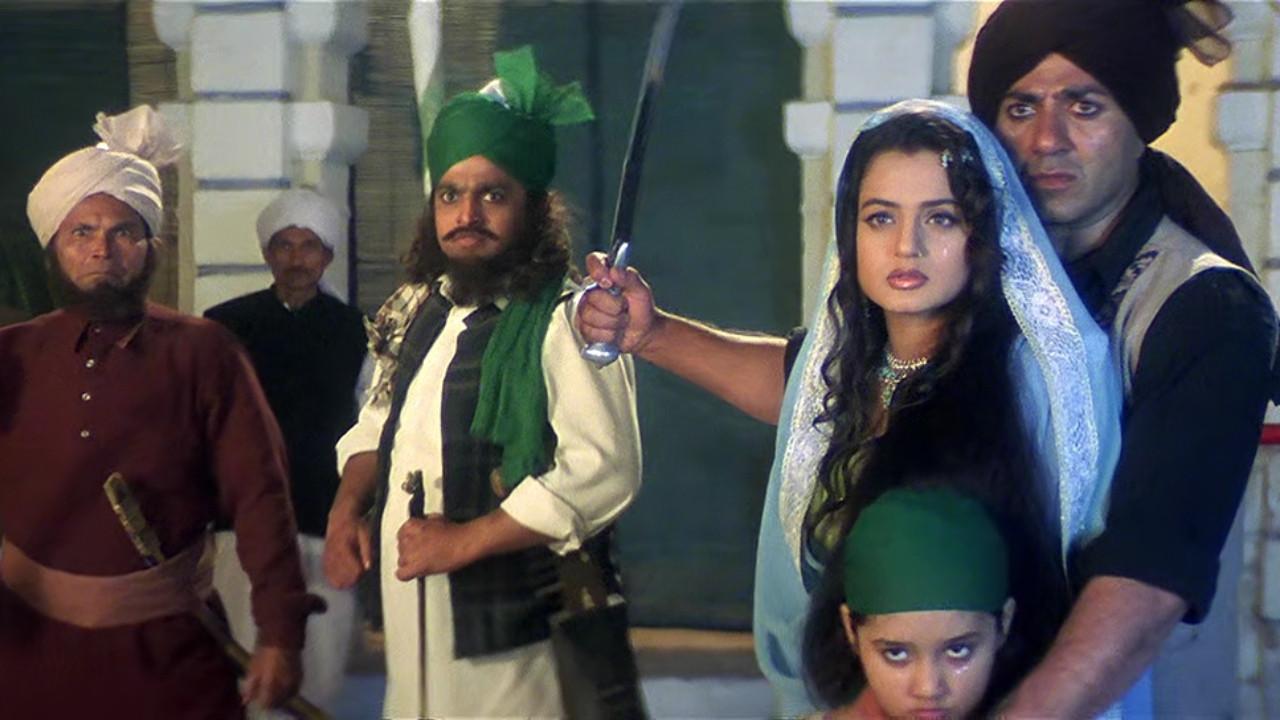 25 years of Gadar Ek Prem Katha: What the cast looks like today A still from Gadar Ek Prem Katha (Pic/Google Images)