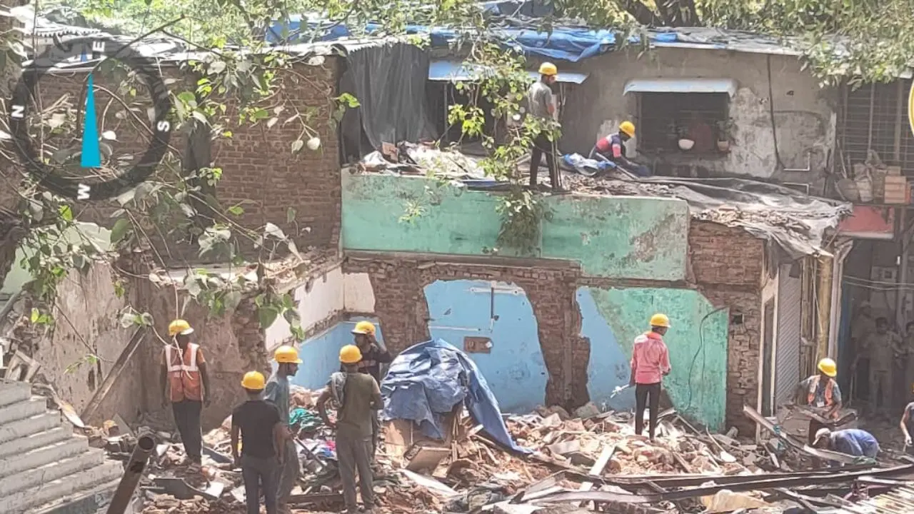 Around 384 structures in Amar Nagar and Khindipada had been identified as hindrances to the project. Pic via BMC