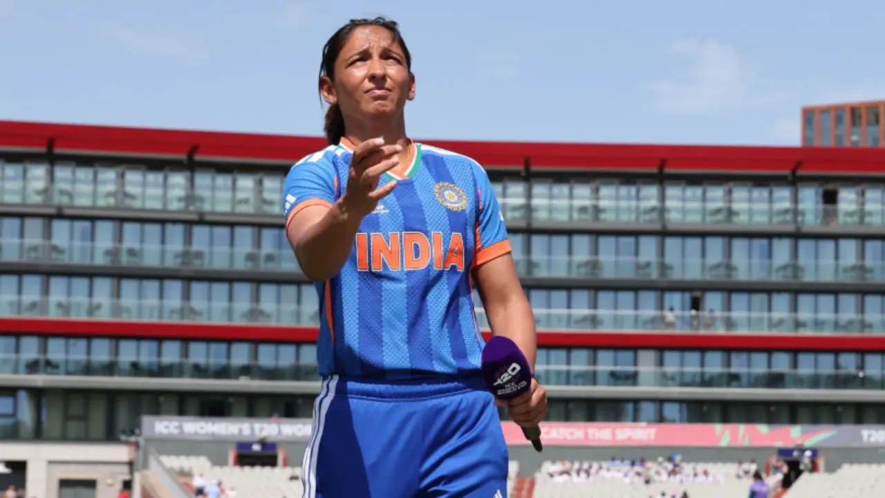 Harmanpreet Kaur at the toss (Pic: BCCI)