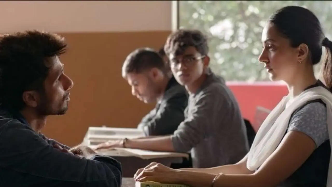 Kabir Singh
There are multiple instances where Kabir (Shahid Kapoor) forces himself in Preeti's (Kiara Advani) life despite her reluctance. One of the scenes is where Kabir publicly declares Preeti "his girl" in college without her consent and dictates who can interact with her.