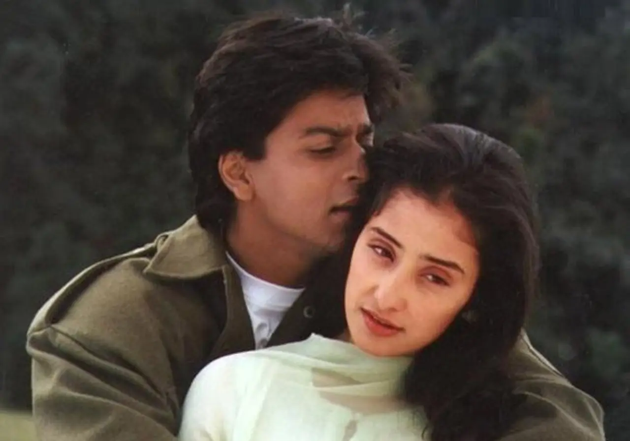 Dil se...
Amar (Shah Rukh Khan) repeatedly pursues Meghna (Manisha Koirala), follows her, and inserts himself into her life despite her rejections, romanticising the idea of relentless pursuit.