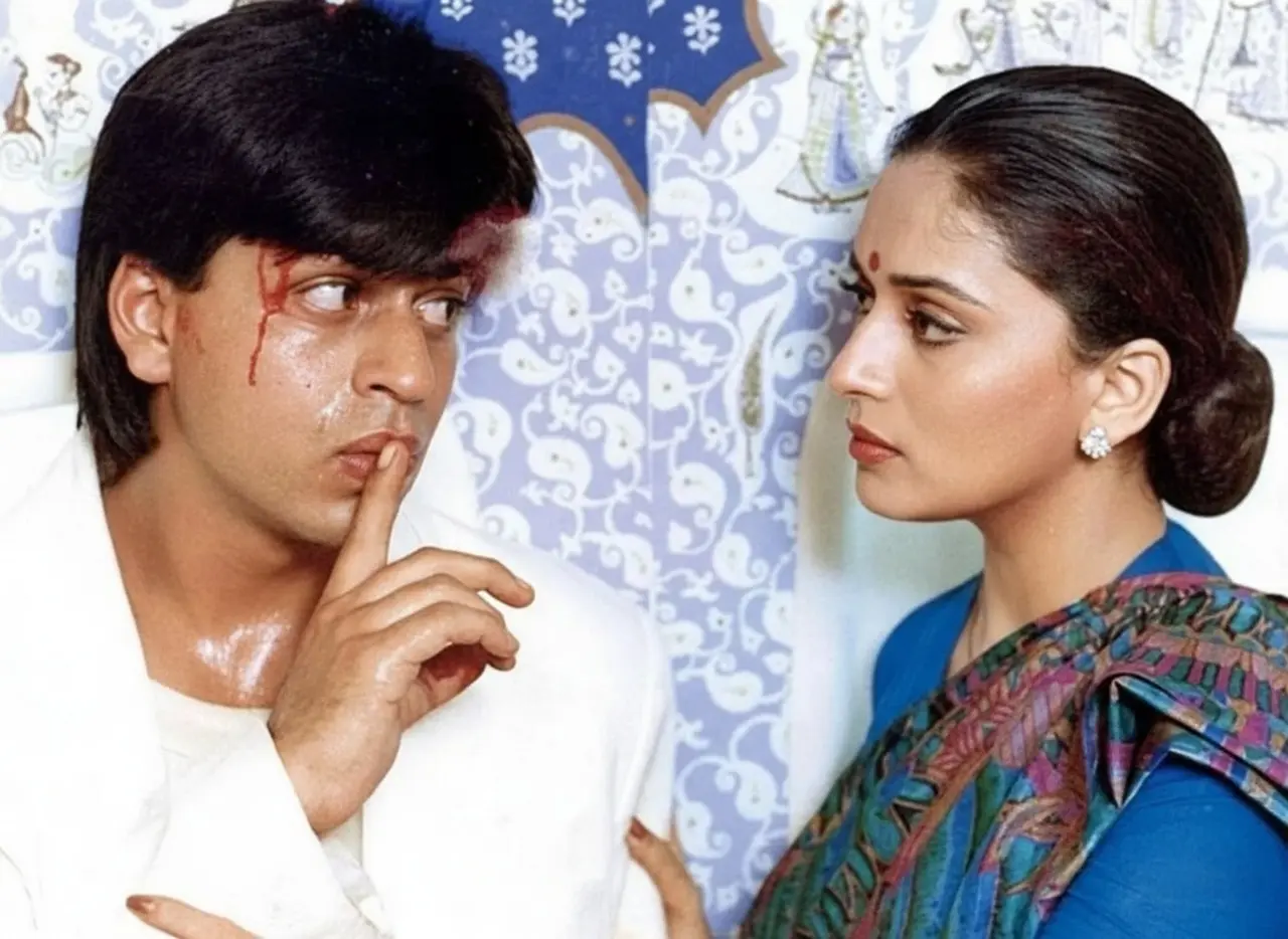 Anjaam (1994)
A dangerous and psychopathic lover, Vijay, portrayed by Shah Rukh Khan as Vijay, terrorises Shivani (Madhuri Dixit) when she rejects his advances to marry someone else. Anjaam (1994)
A dangerous and psychopathic lover, Vijay, portrayed by Shah Rukh Khan as Vijay, terrorises Shivani (Madhuri Dixit) when she rejects his advances to marry someone else.