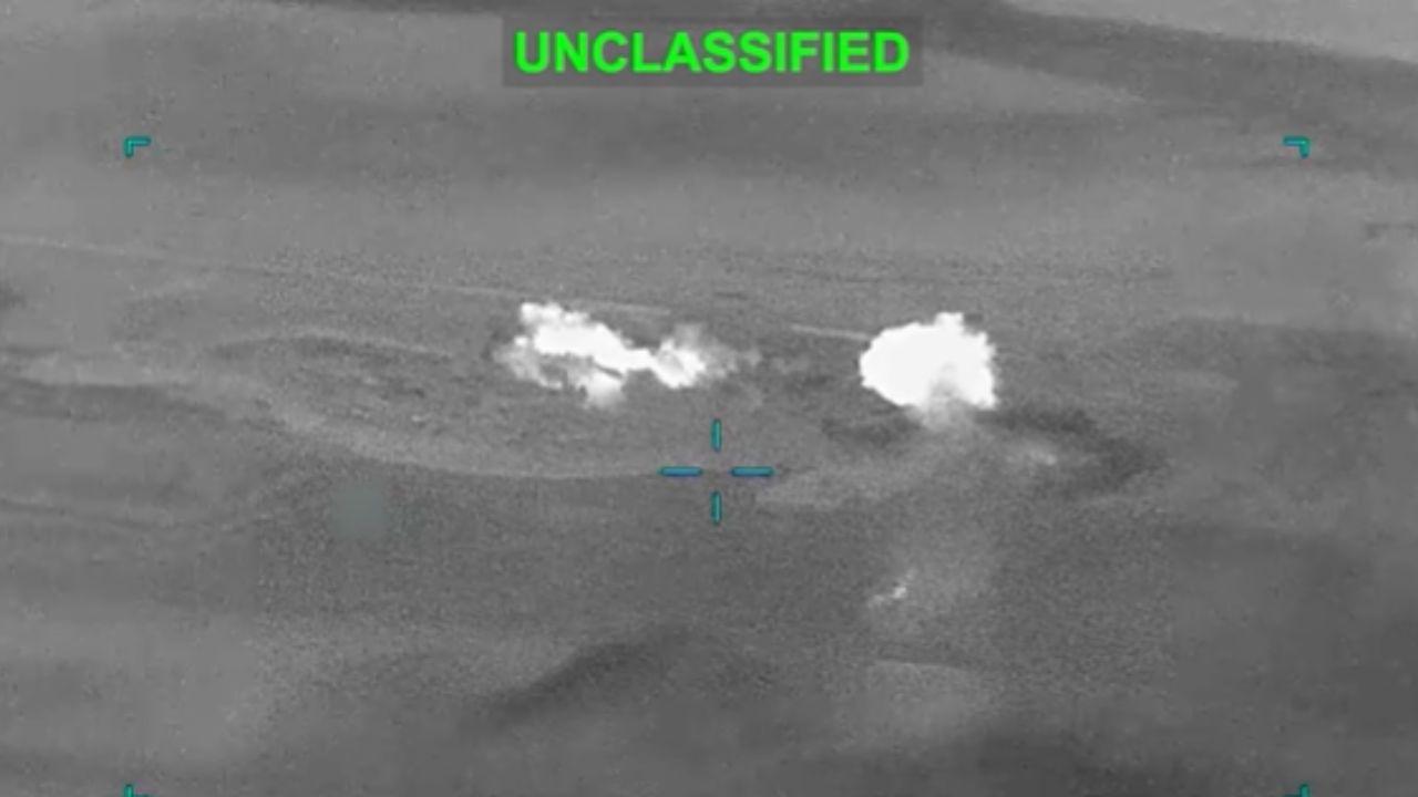 U.S. jets strike Iranian targets near Strait of Hormuz retaliation. Pic/ X
