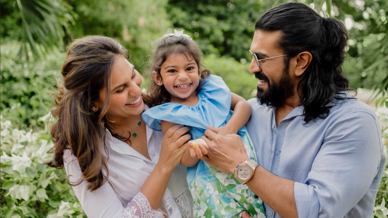 On the occasion of their daughter, Klin Kaara's third birthday, Ram Charan and Upasana took to social media to reveal the little one's face. Read full story here